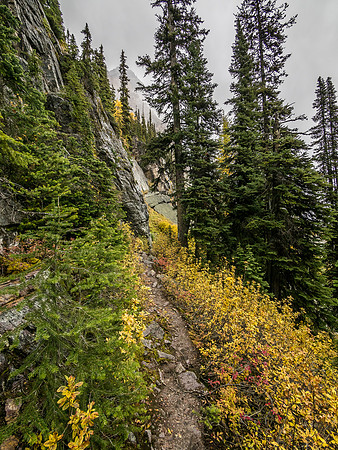 The descent trail.