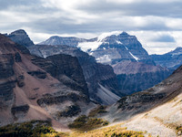 Mount Ball looms large over Whistling Pass.