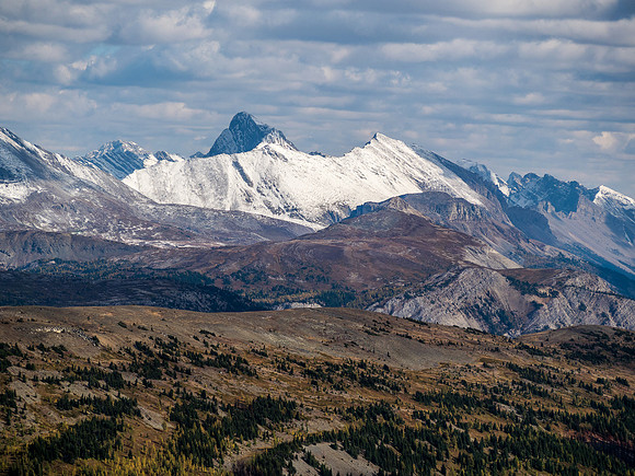 Naswald and Golden Mountain's long north ridge.