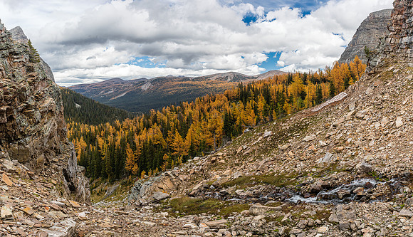 I will traverse left to find the trail again.
