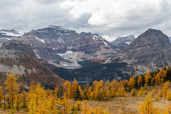Views back to Scarab Peak and Lake.