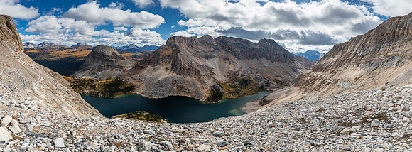 Views back over Mummy Lake.
