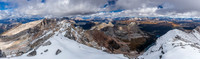 Summit views looking north include Haiduk, Ball, Pharaoh Peaks and Scarab / Egypt Lake.