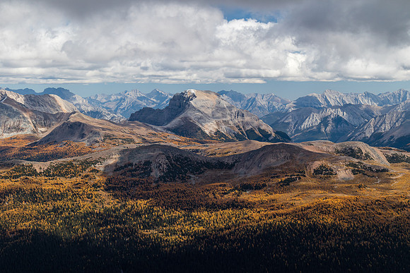 Mount Bourgeau over Harvey Pass.