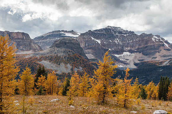 Views back to Scarab Peak and Lake.