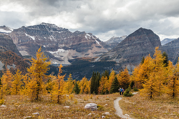 Views back to Scarab Peak and Lake.