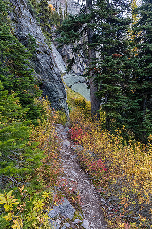 Exiting down to Pharaoh Creek.
