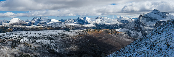 Descending the east face of Natalko.