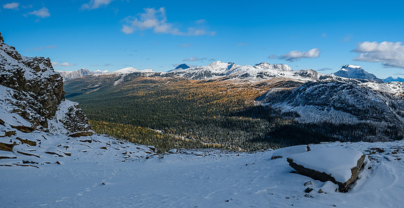 Views back across Pharaoh Creek to Healy Pass.