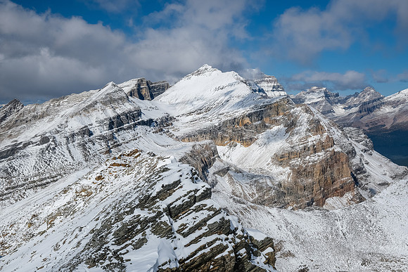 Scarab Peak with Haiduk and Mount Ball just showing up.