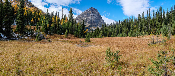 Traveling back down the Redearth Pass trail.