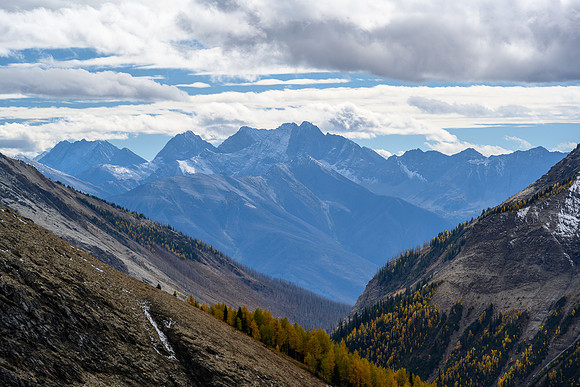 Split Peak in the distance - harder than Mount Alberta according to Rick Collier!