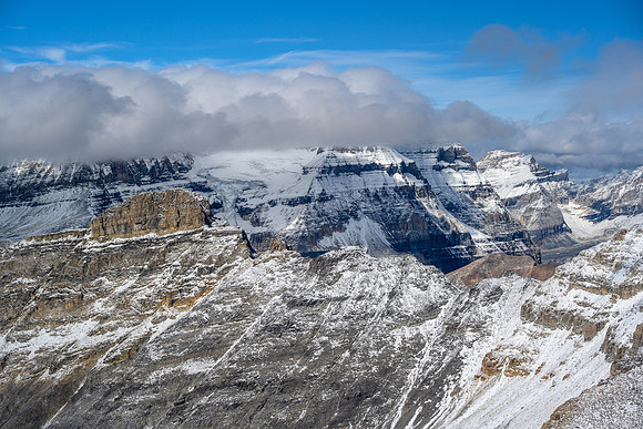 Mount Ball in clouds of course!