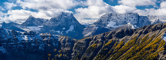 Larches, Hawk Ridge, White Tail and Verendrye.
