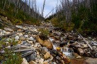 Hiking the Hawk Creek / Ball Pass trail.