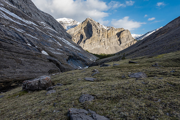 Views back to Aries Peak from the NW valley.