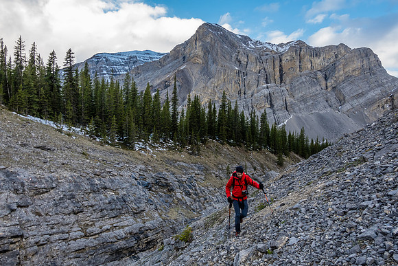 Views back to Aries Peak from the NW valley.