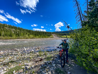 Finished the bike ride after crossing Hummingbird Creek.