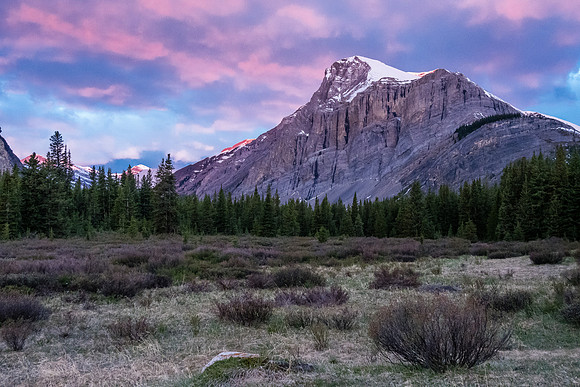 Sunrise over Aries Peak.
