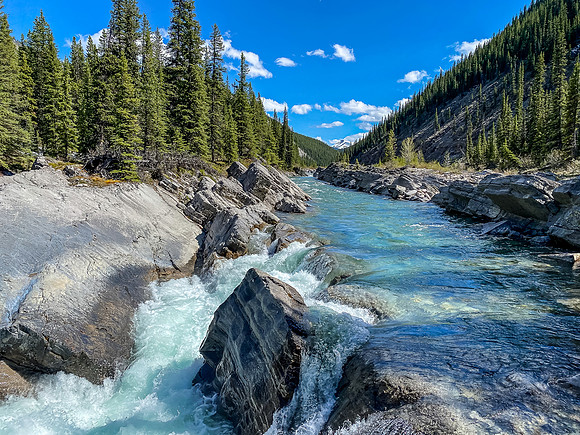 The scenic Ram River.