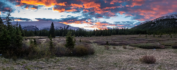 Sunrise at camp.