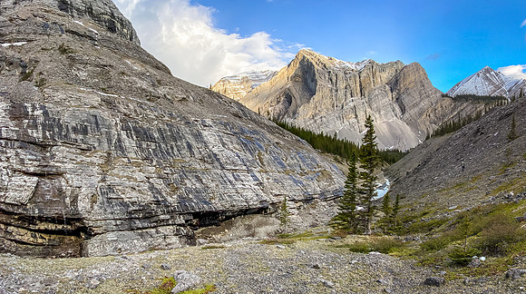 Views back to Aries Peak from the NW valley.