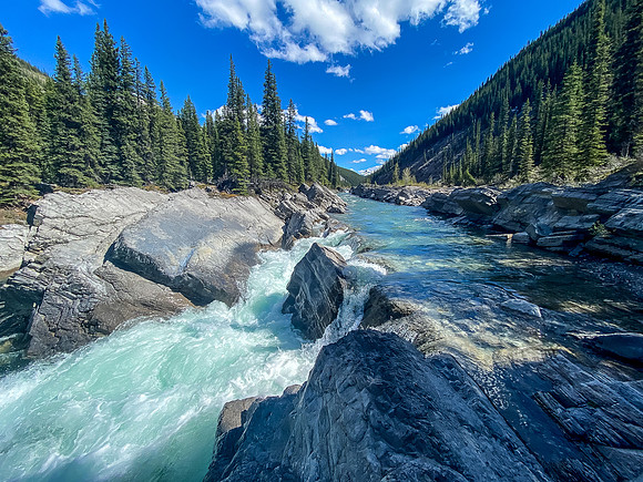 The scenic Ram River.
