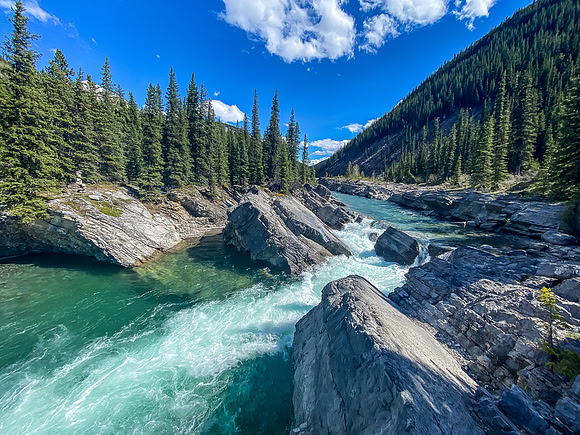 The scenic Ram River.