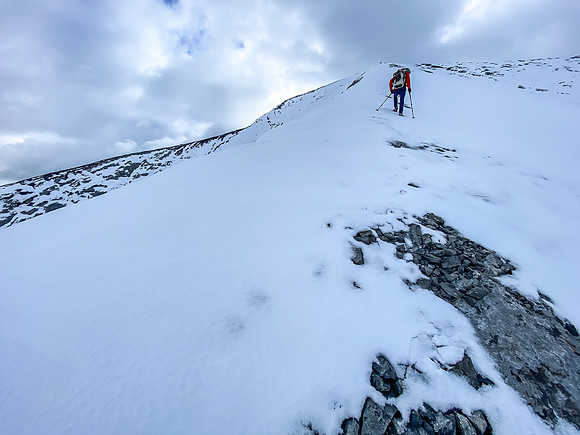 Slowly making our way to the summit.