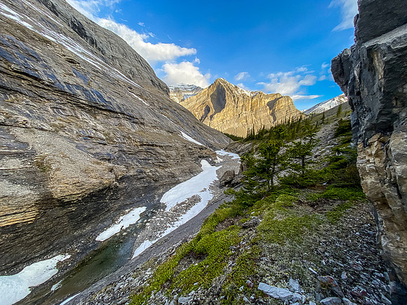 Views back to Aries Peak from the NW valley.