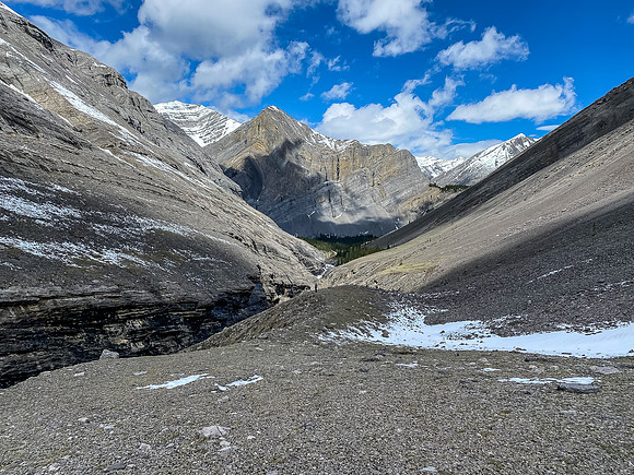 Exiting the NW valley.