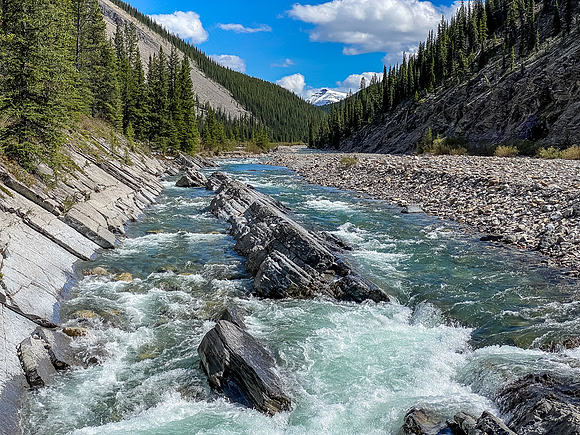 The scenic Ram River.