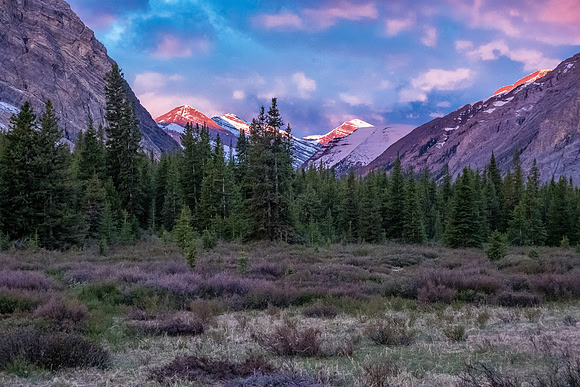 Sunrise at camp.