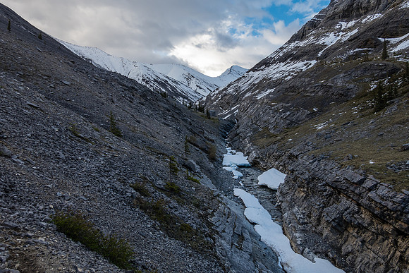 Entering the NW Whelk Peak valley.