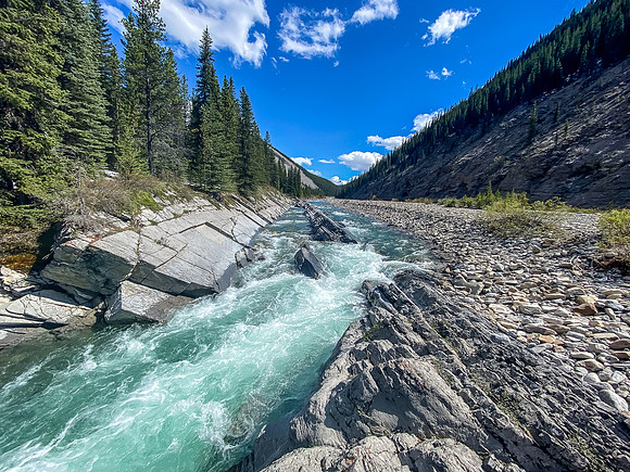 The scenic Ram River.