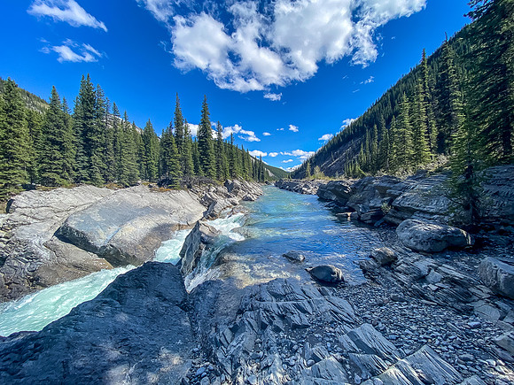 The scenic Ram River.