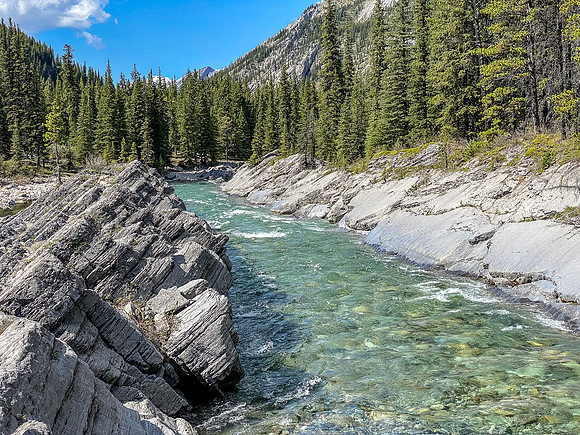 The scenic Ram River.