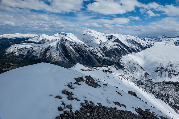 Views back to Whelk Peak.