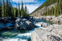 A nice falls along the Ram River.