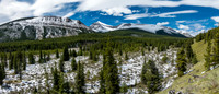 Hiking above the Ram River. Whelk Peak at center. Near the H7 / Pleasant Valley junction.