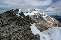 Traversing the south ridge of Mount Shanks.