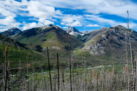 View back over the Simpson River to Split Peak.
