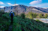 Hiking the Simpson River Trail.