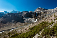 Bow Glacier Falls starts to steal the show.