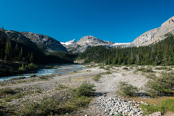 The back of Bow Lake.