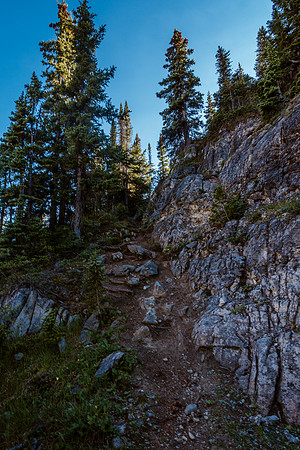 An unexpected, fun trail down from Iceberg Lake!