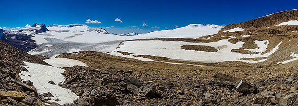 More ice fields scenery from the rubble traverse.