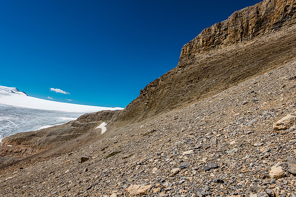 The traverse towards the icefield.