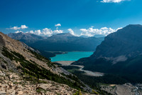 Looking back over Bow Lake.