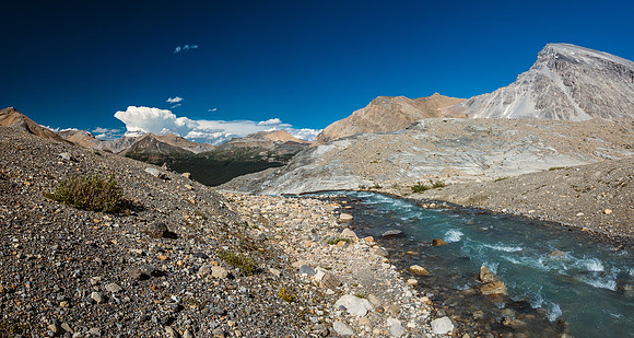Must cross this... (without going over Bow Glacier Falls!!)